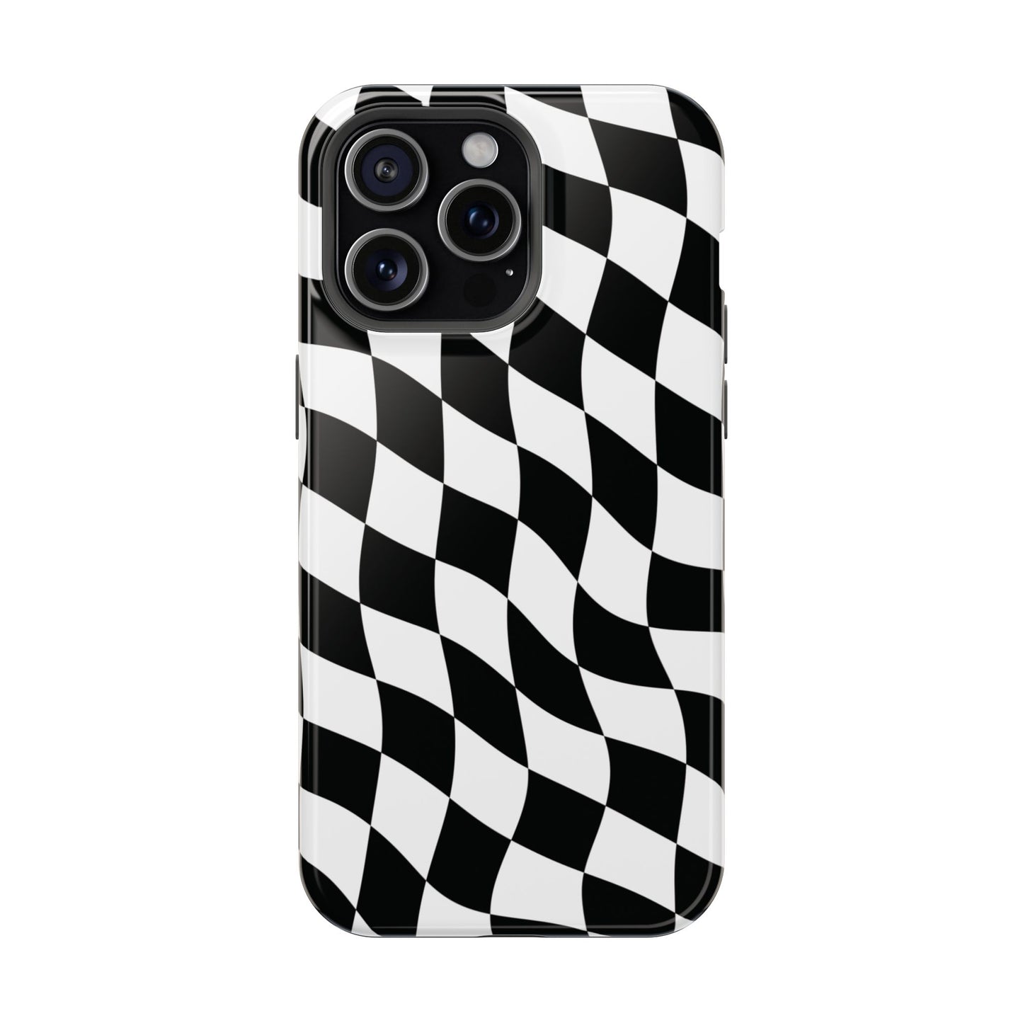 Black and White MagSafe iPhone Case