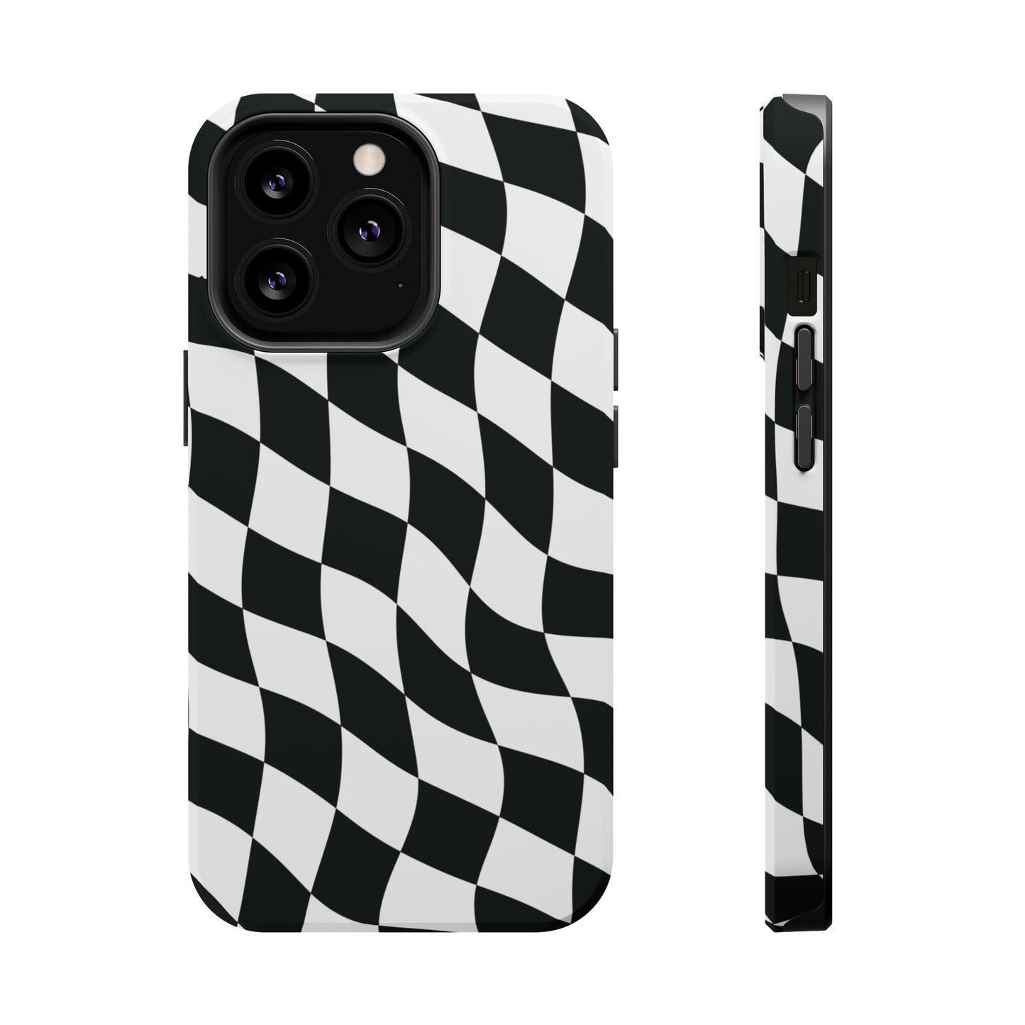 Black and White MagSafe iPhone Case