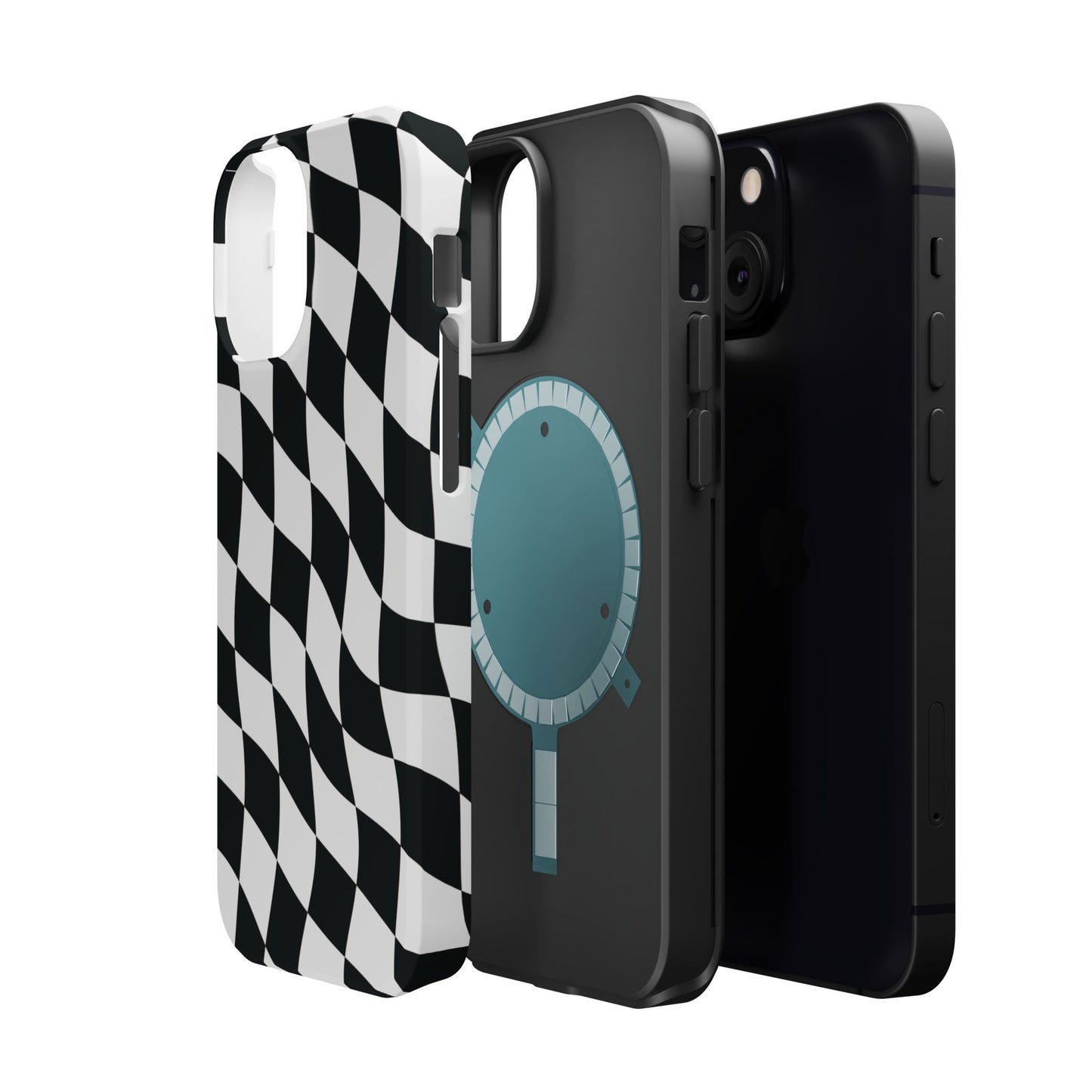 Black and White MagSafe iPhone Case