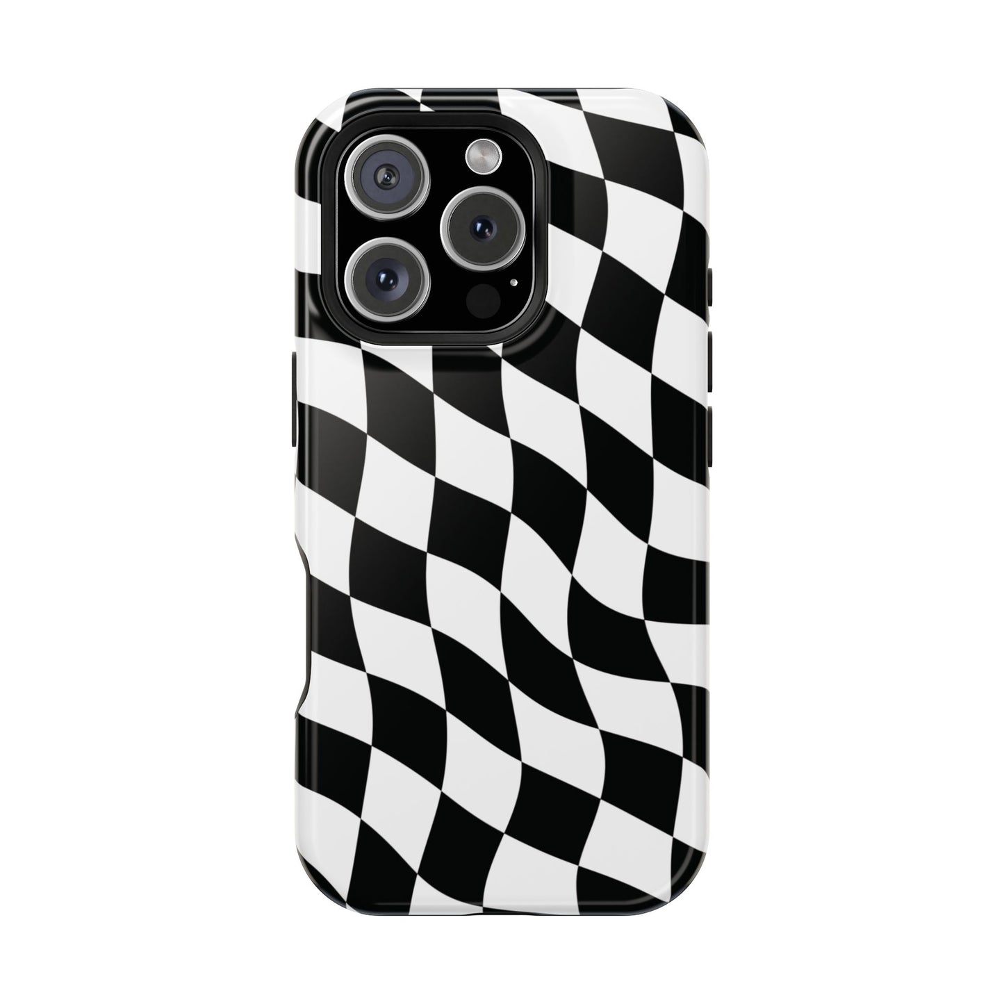Black and White MagSafe iPhone Case