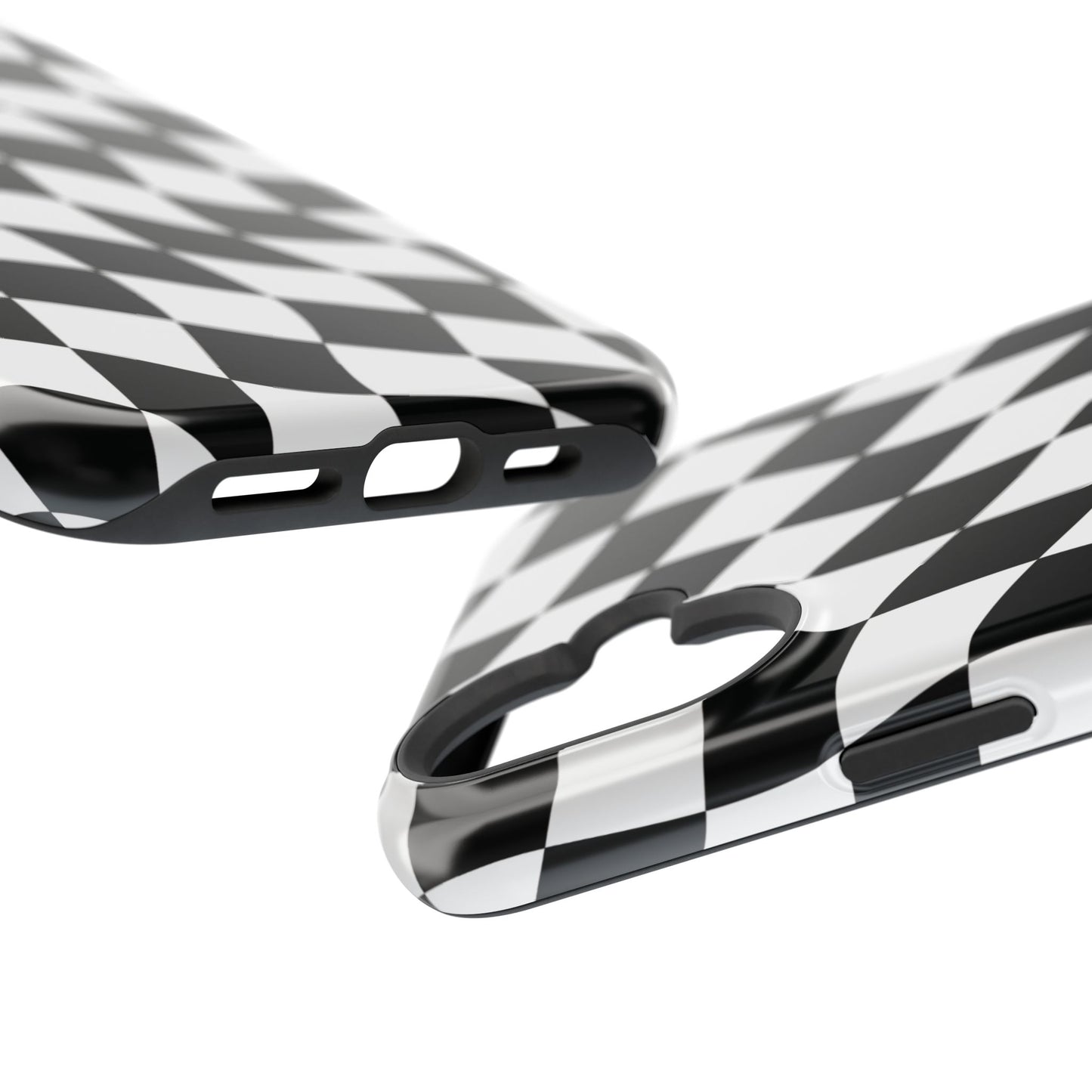 Black and White MagSafe iPhone Case