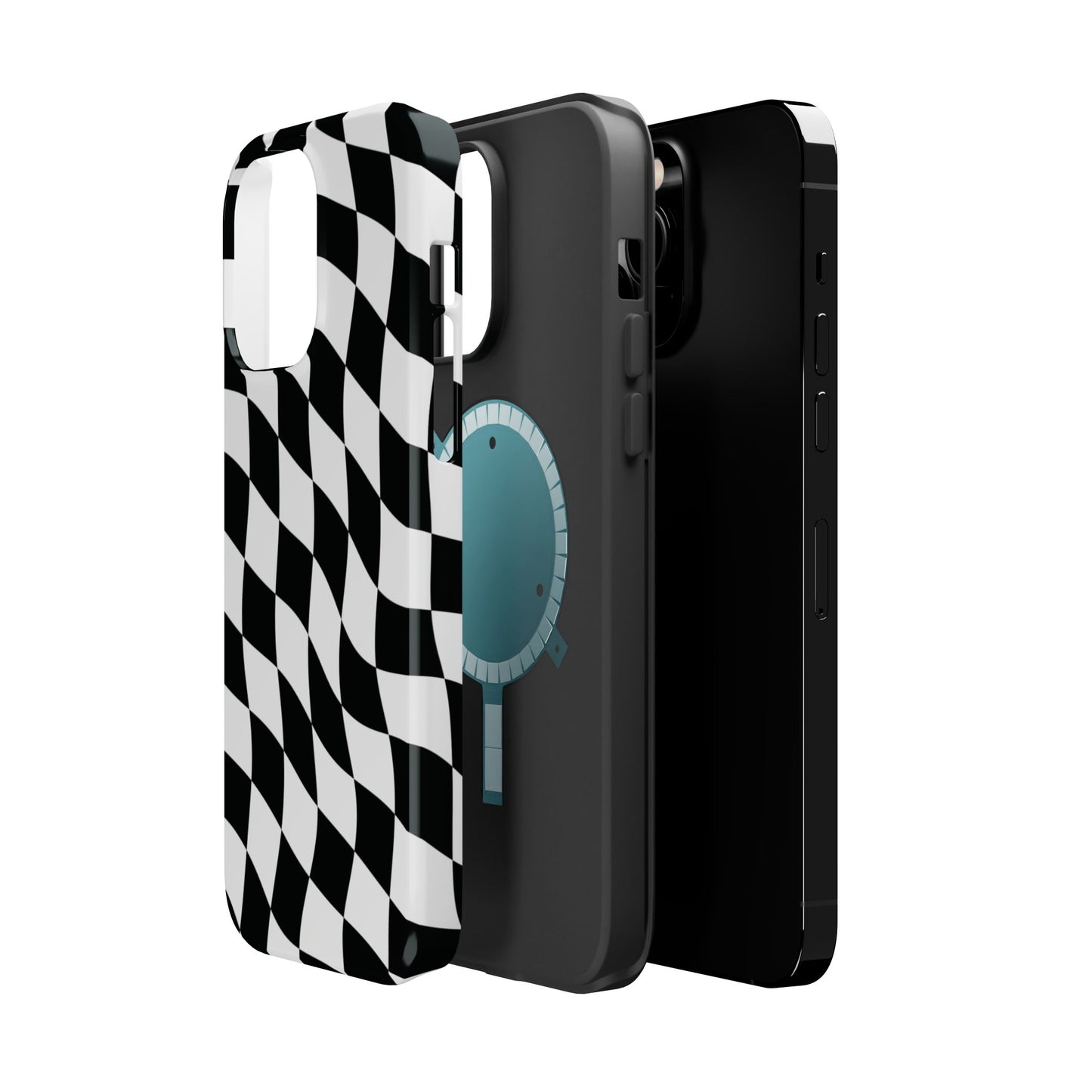 Black and White MagSafe iPhone Case