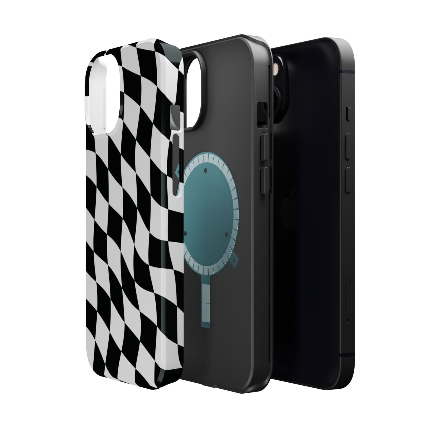 Black and White MagSafe iPhone Case