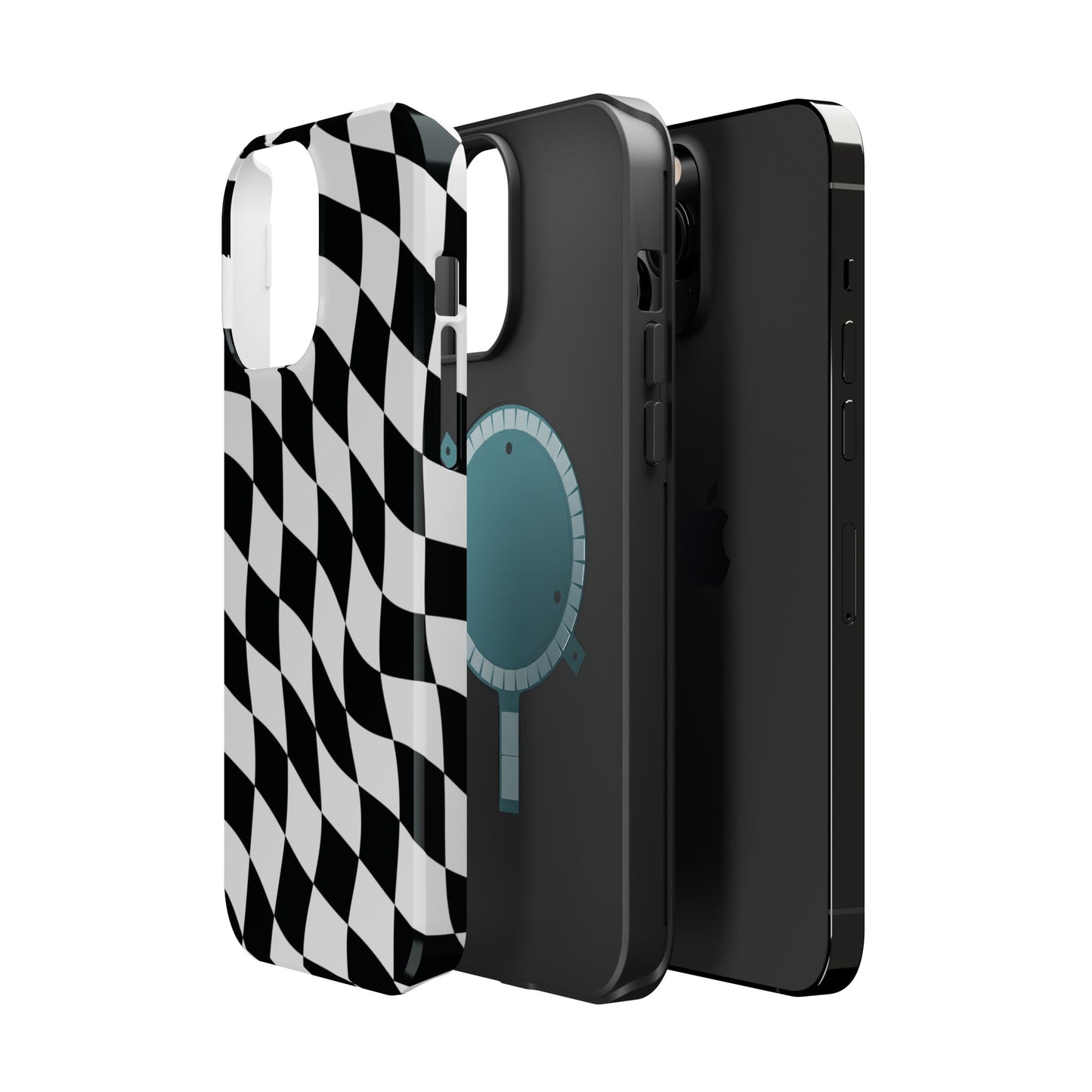 Black and White MagSafe iPhone Case