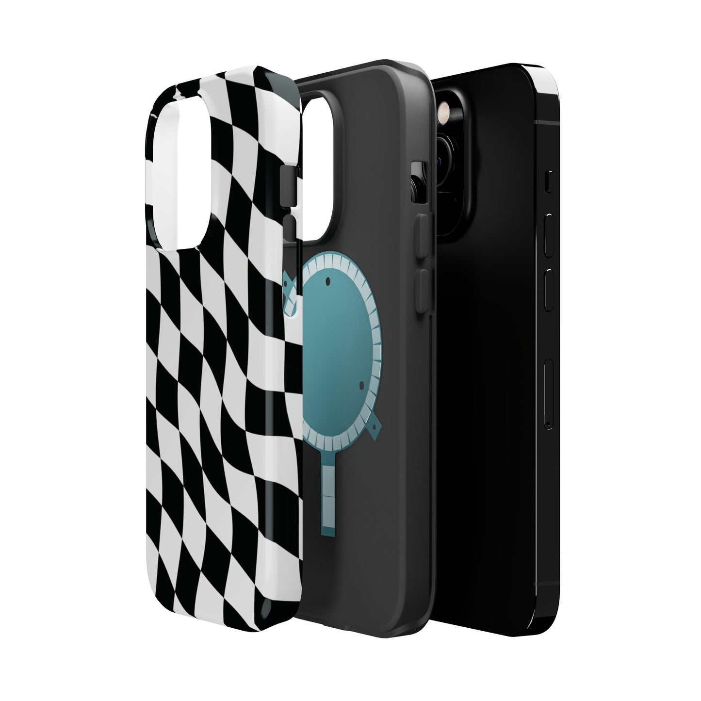 Black and White MagSafe iPhone Case