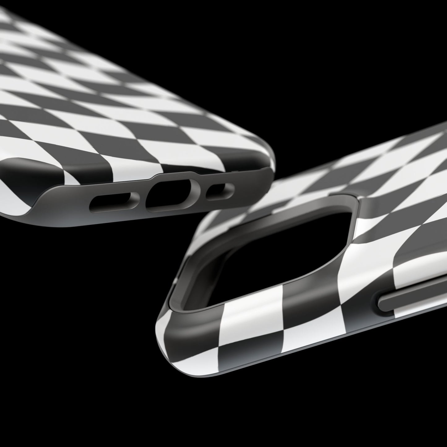 Black and White MagSafe iPhone Case