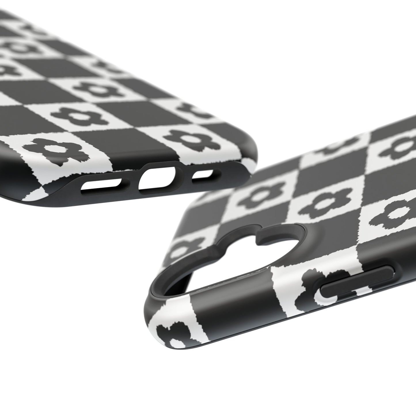 Floral Checkerboard MagSafe iPhone Case