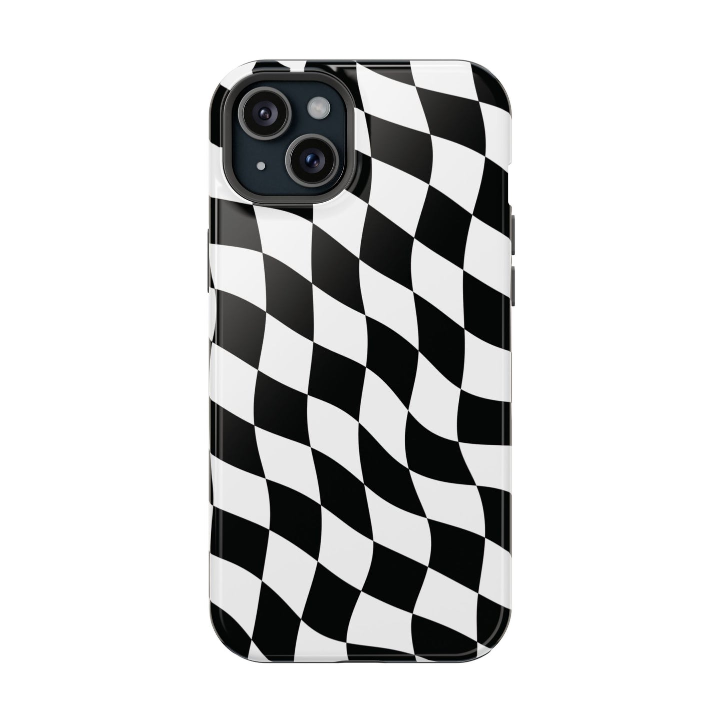 Black and White MagSafe iPhone Case