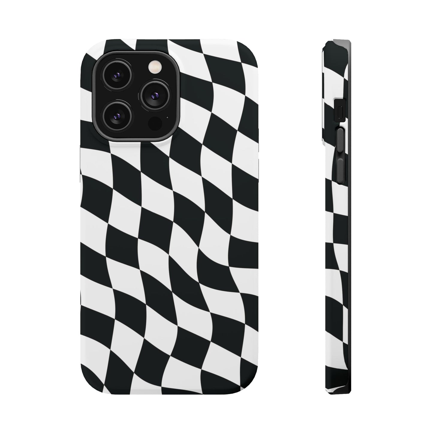 Black and White MagSafe iPhone Case