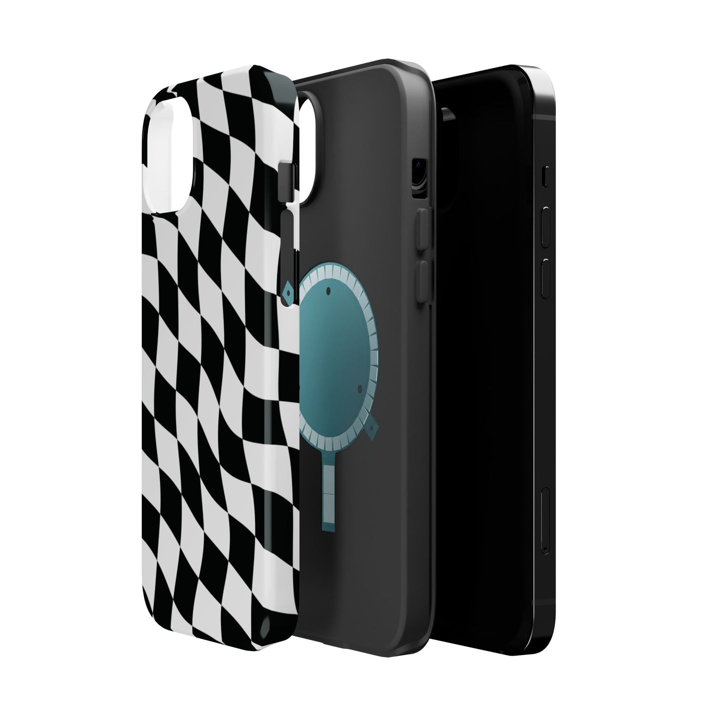 Black and White MagSafe iPhone Case