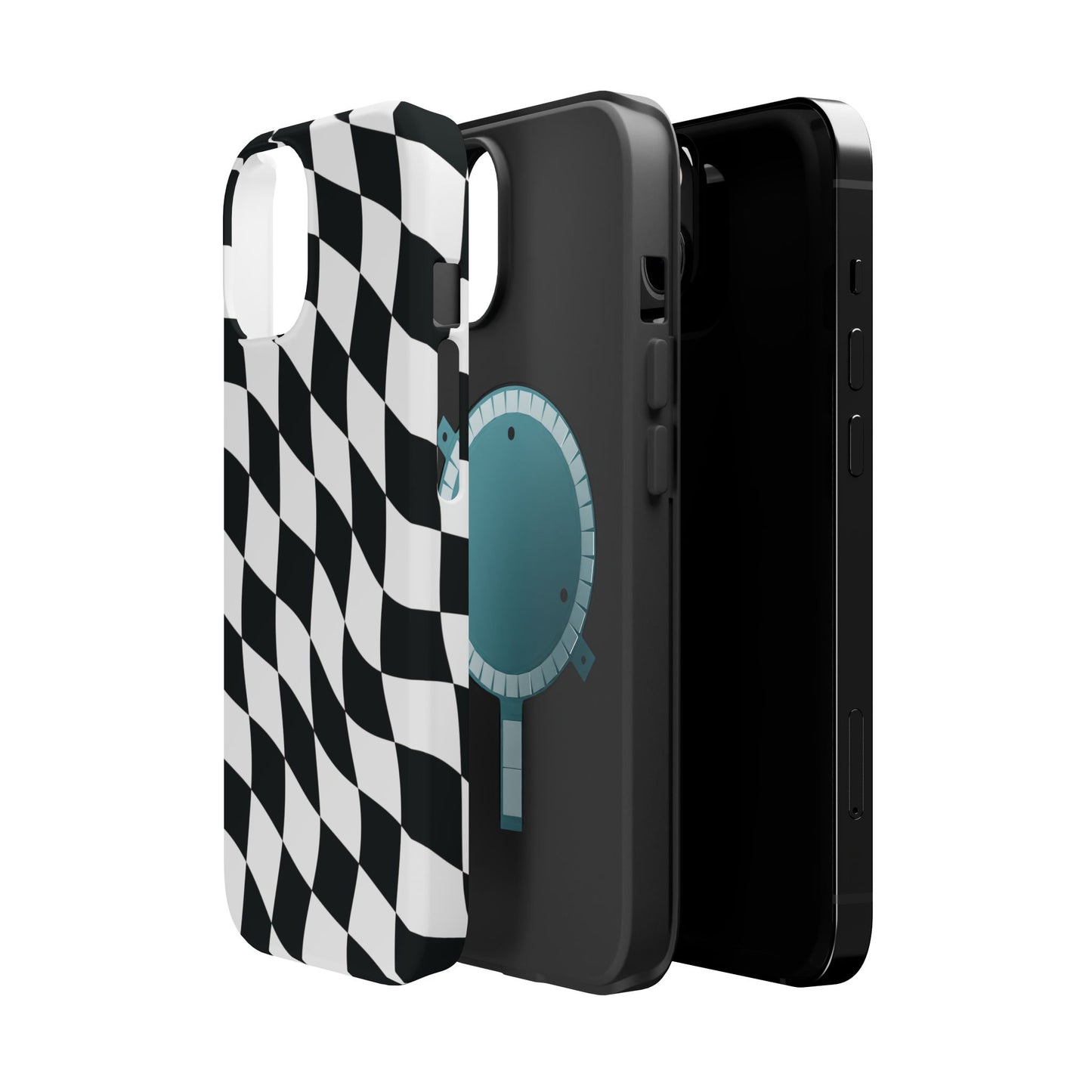 Black and White MagSafe iPhone Case