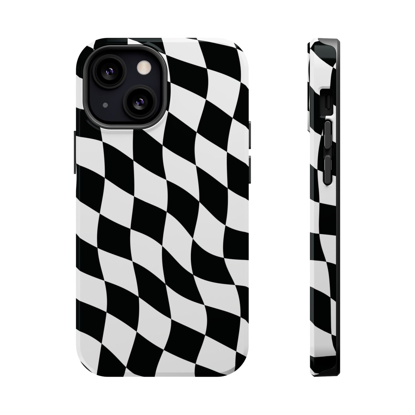 Black and White MagSafe iPhone Case