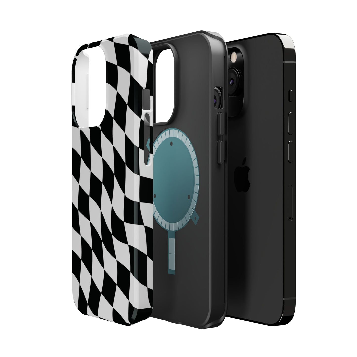 Black and White MagSafe iPhone Case