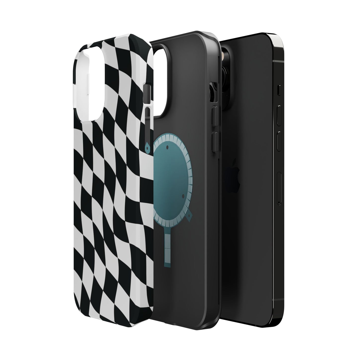 Black and White MagSafe iPhone Case