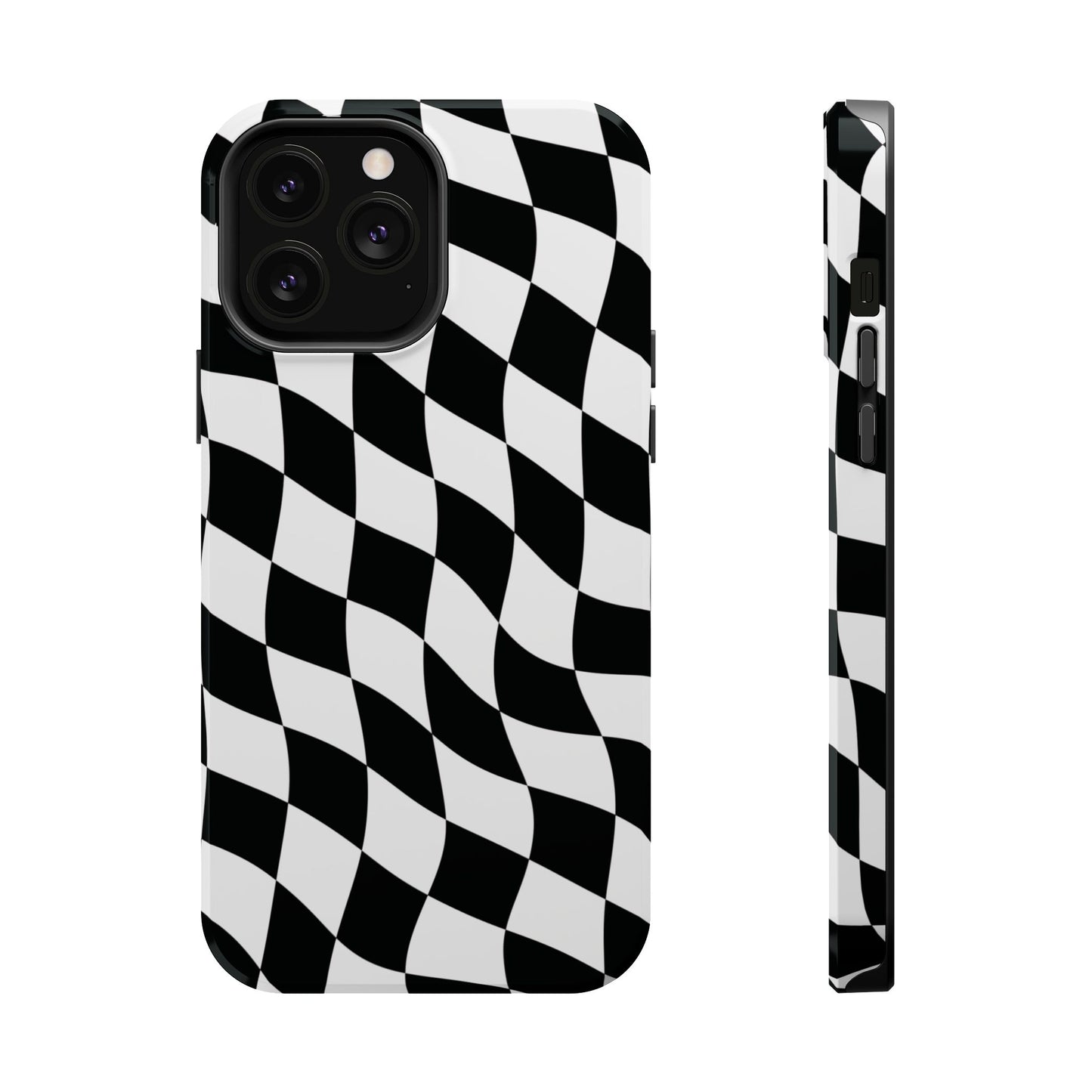 Black and White MagSafe iPhone Case
