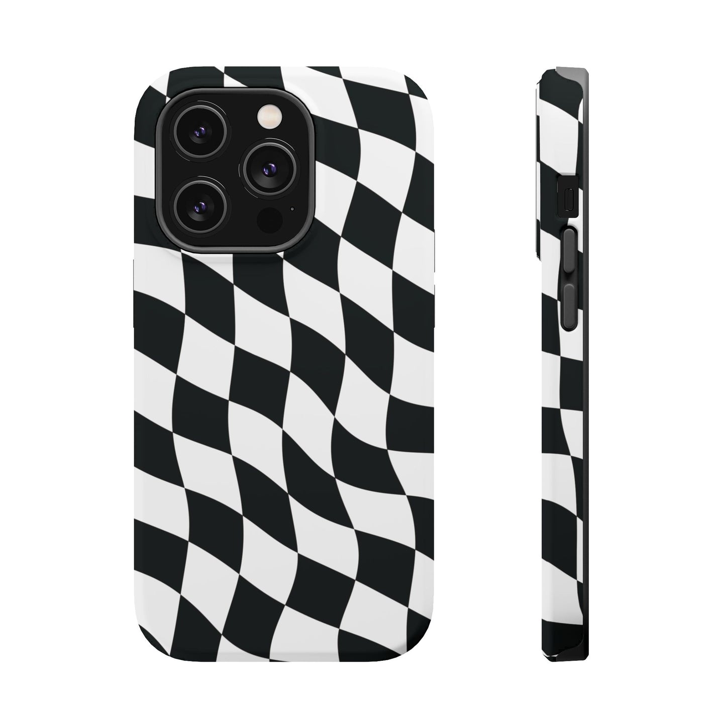 Black and White MagSafe iPhone Case