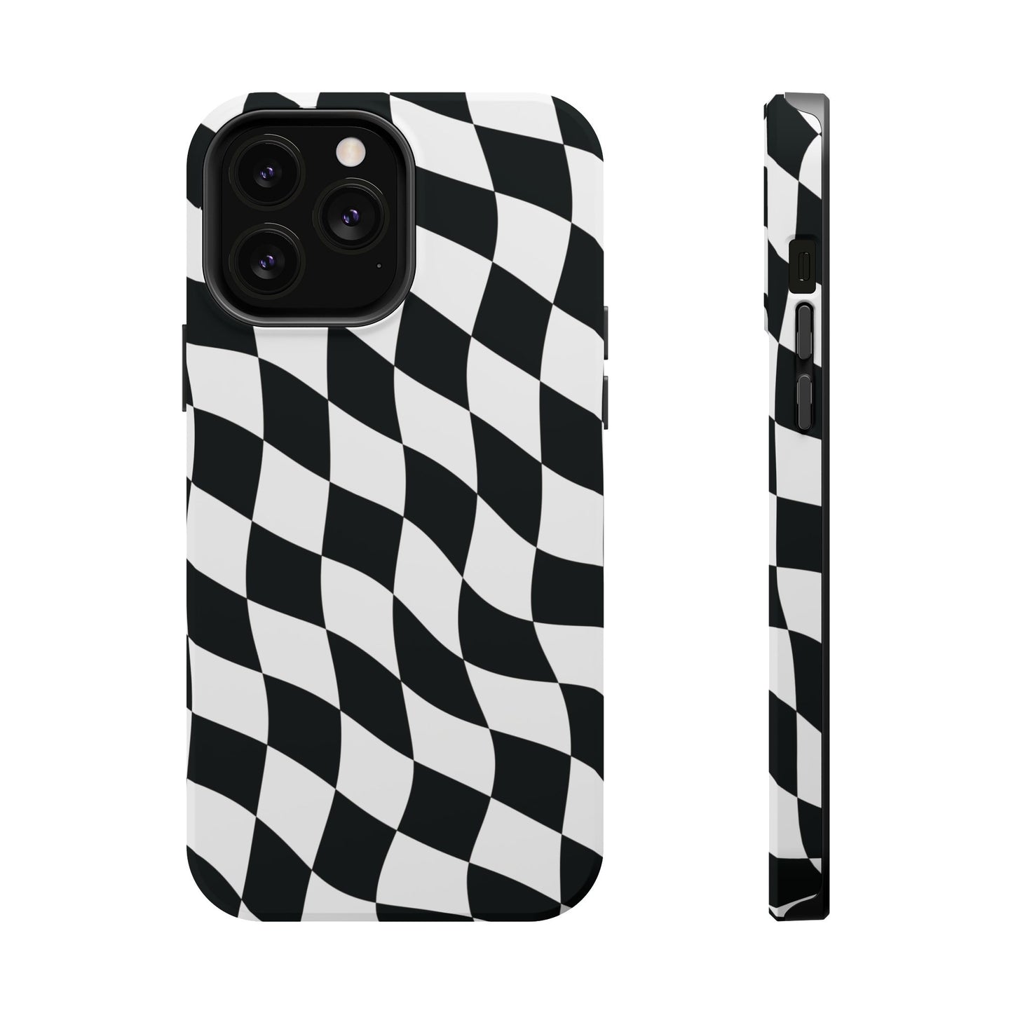 Black and White MagSafe iPhone Case
