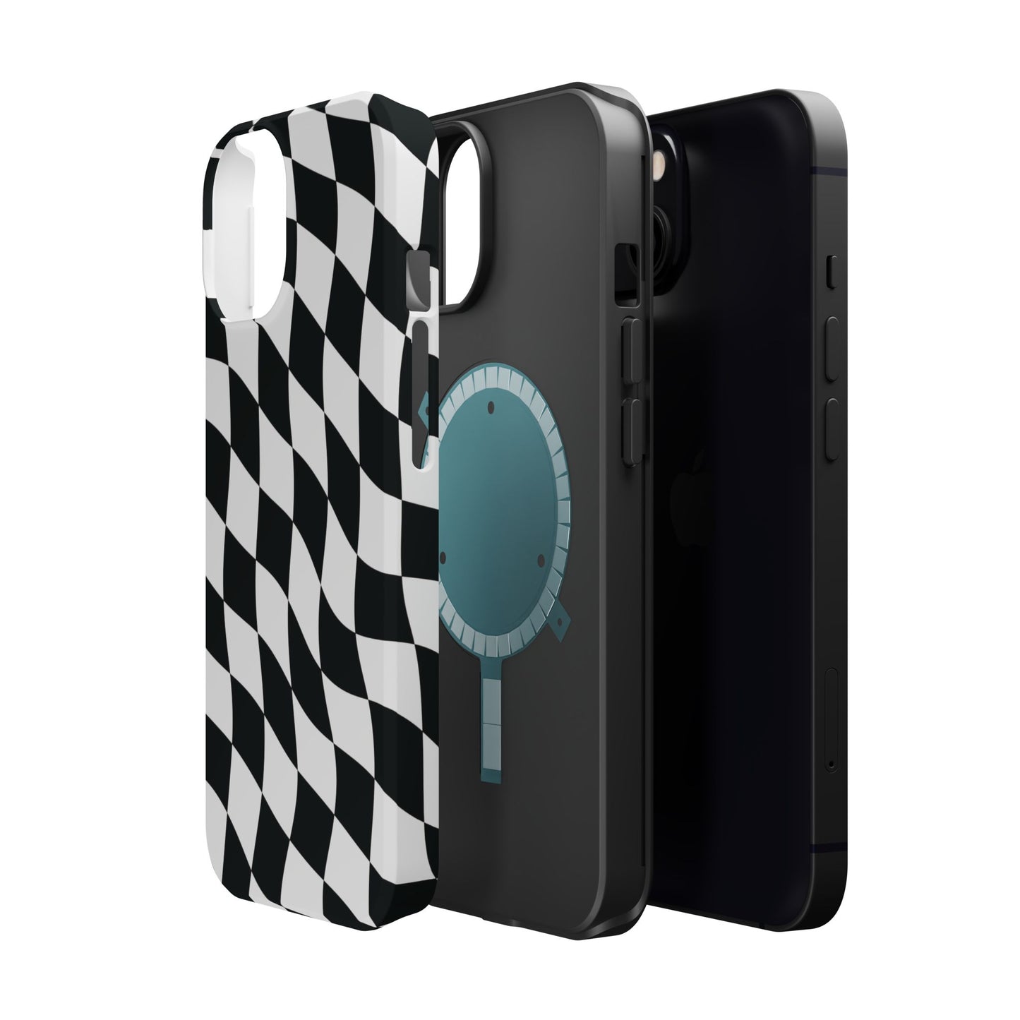 Black and White MagSafe iPhone Case