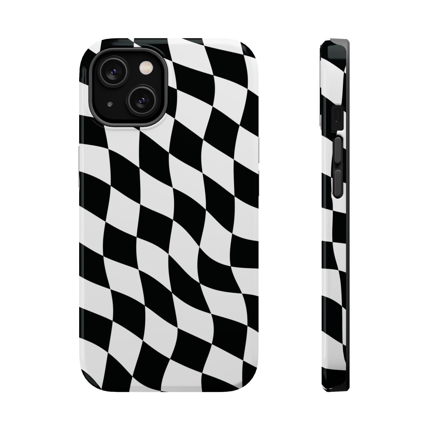 Black and White MagSafe iPhone Case