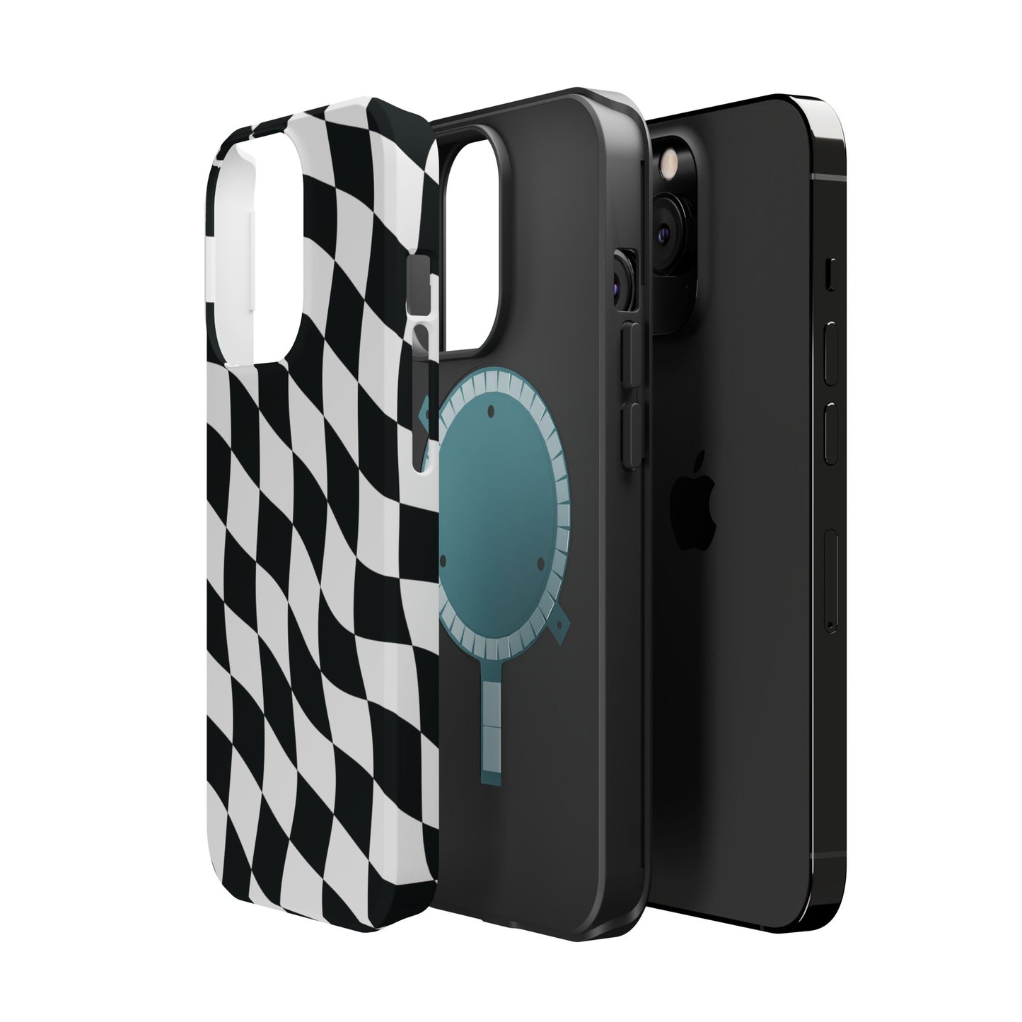 Black and White MagSafe iPhone Case