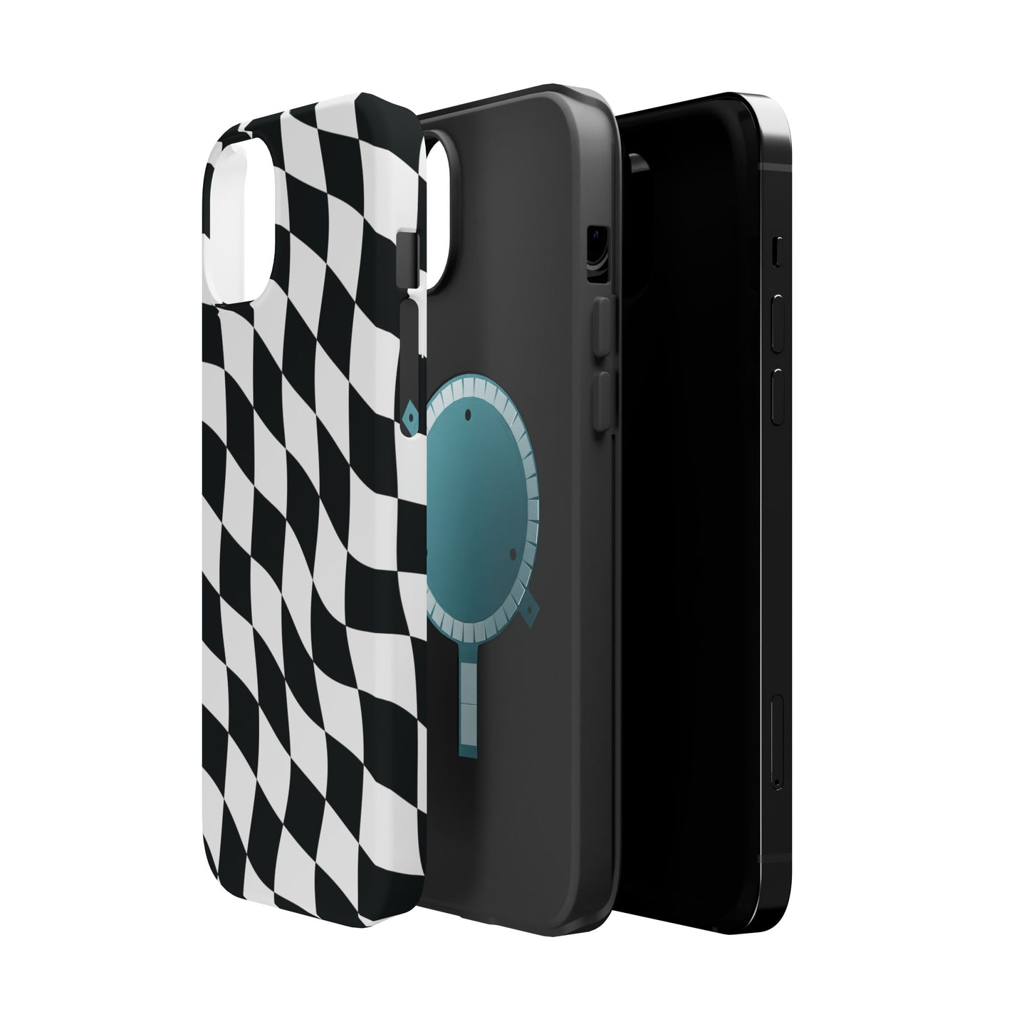 Black and White MagSafe iPhone Case