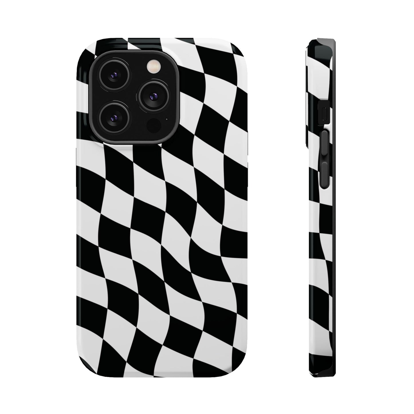 Black and White MagSafe iPhone Case