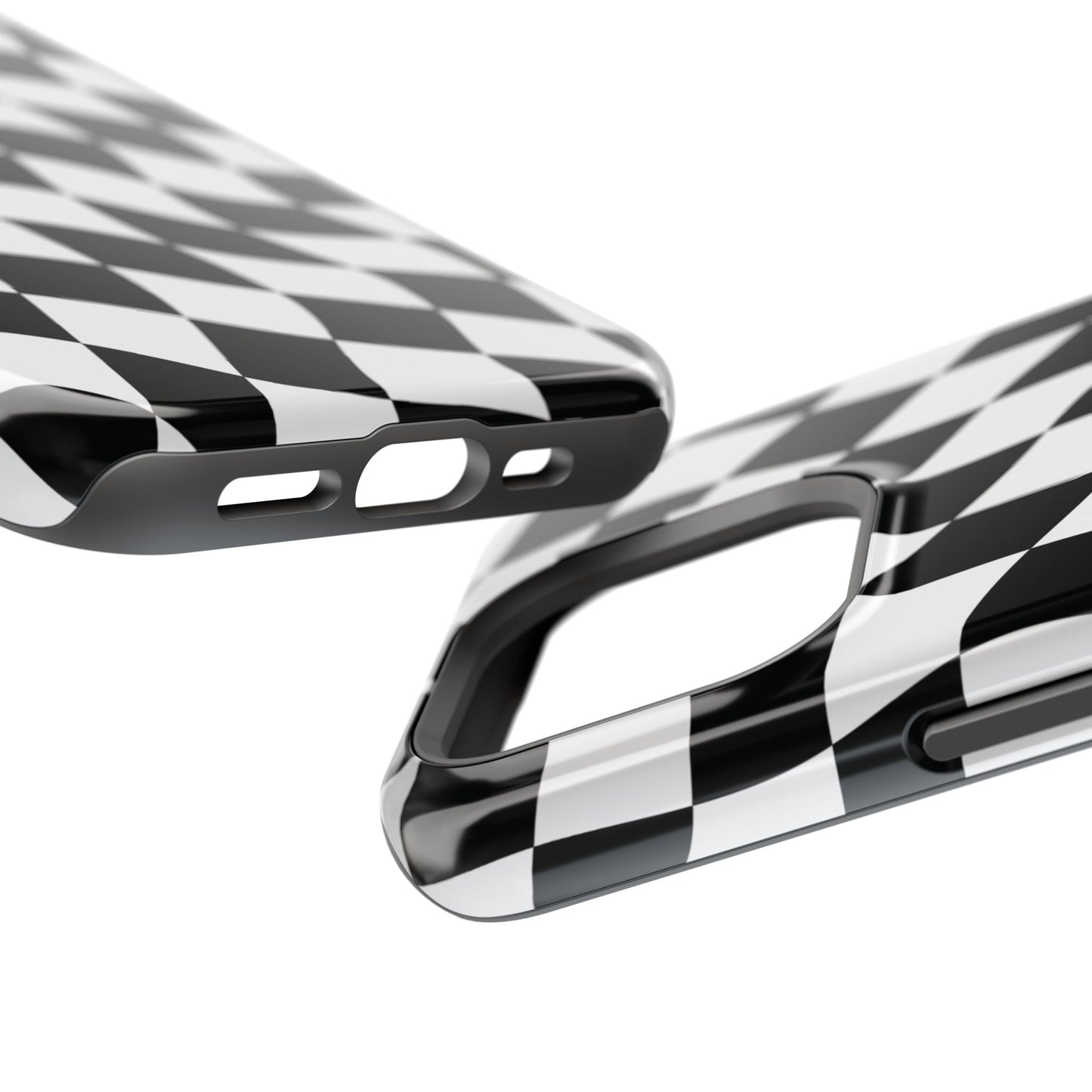 Black and White MagSafe iPhone Case