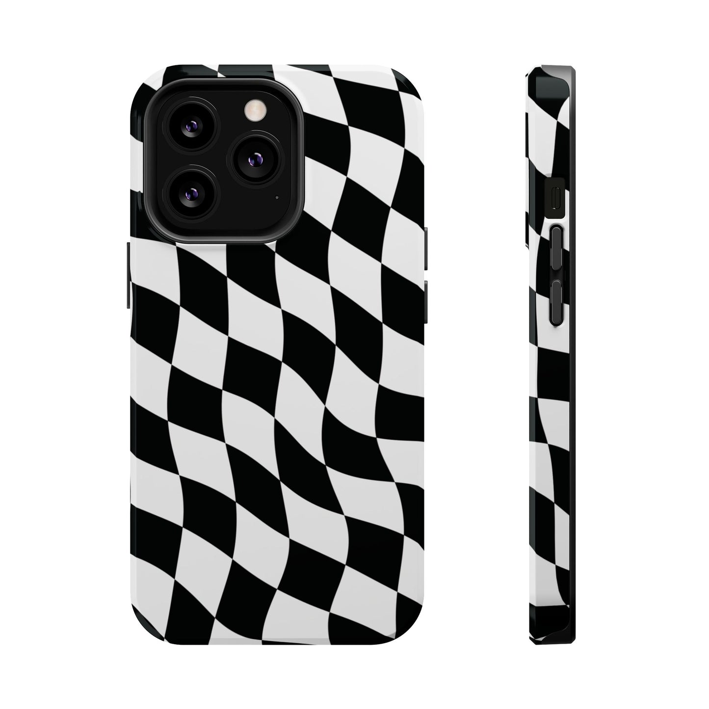 Black and White MagSafe iPhone Case