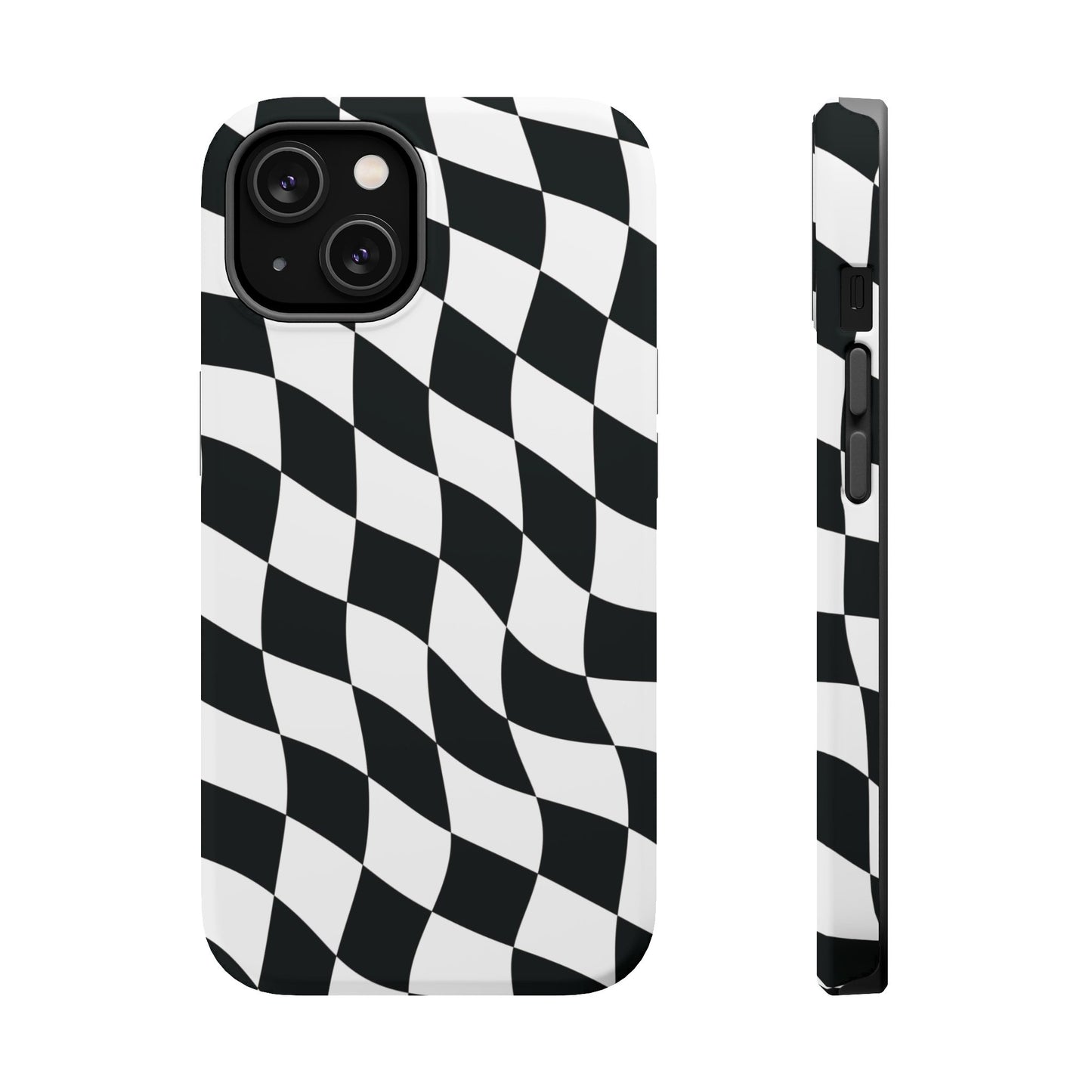Black and White MagSafe iPhone Case