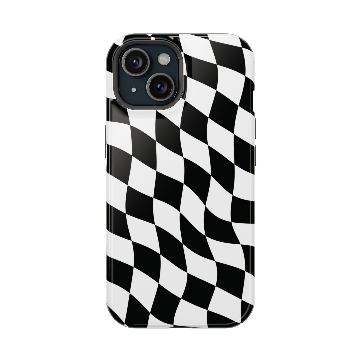 Black and White MagSafe iPhone Case