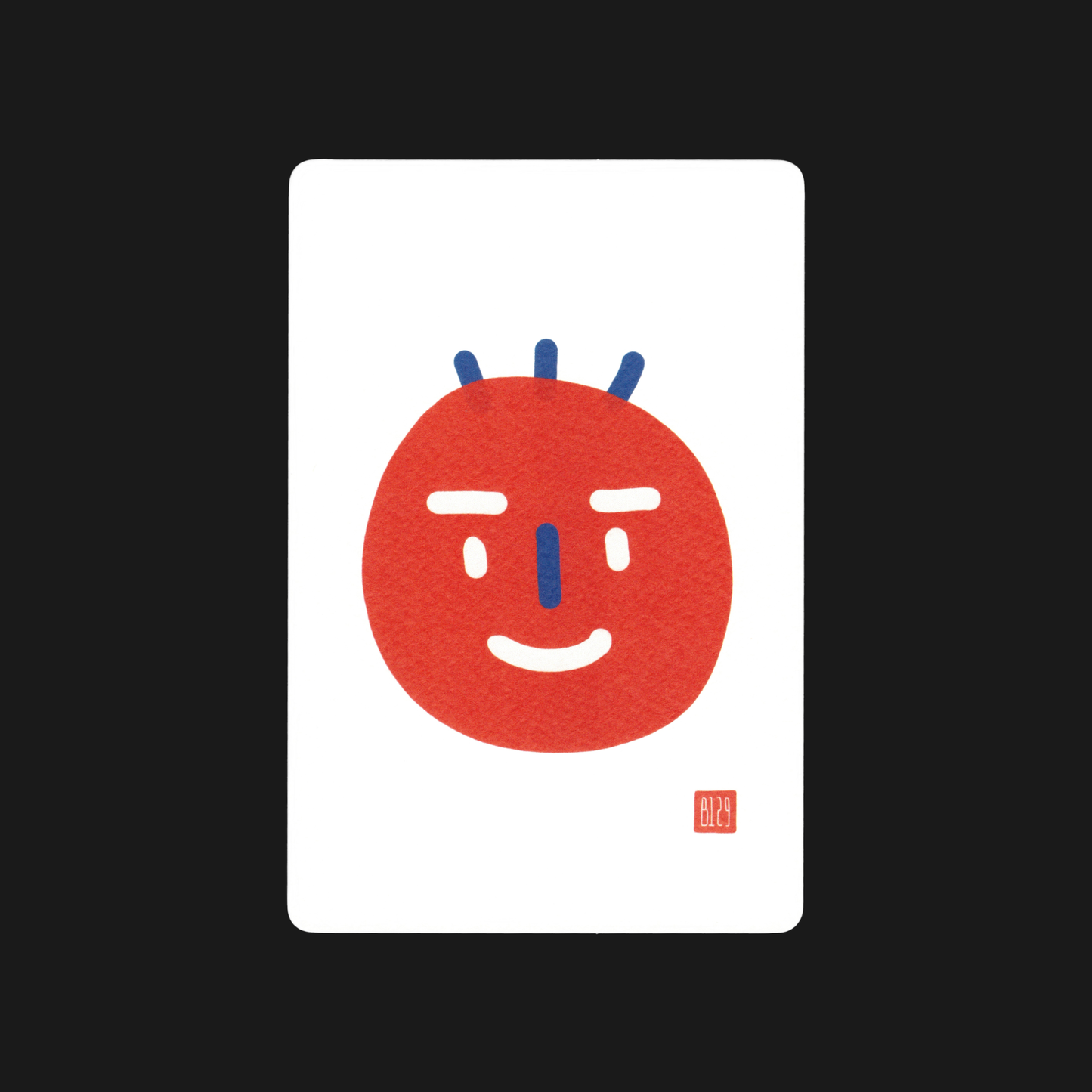 Multi-purpose Card: Red Smiley