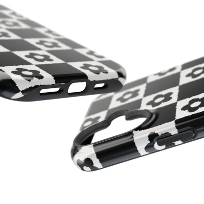 Floral Checkerboard MagSafe iPhone Case