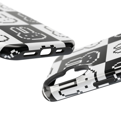 Black and White Retro Bunny MagSafe iPhone Case