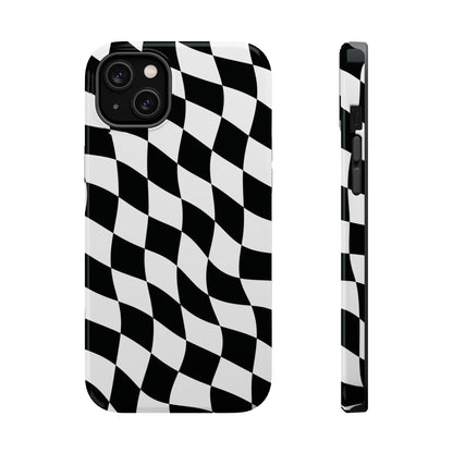 Black and White MagSafe iPhone Case