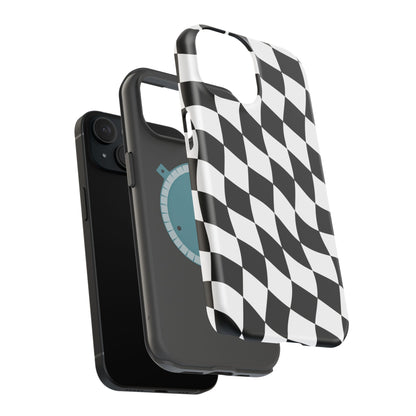 Black and White MagSafe iPhone Case