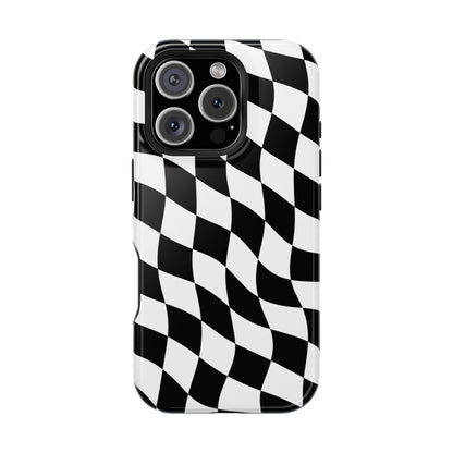 Black and White MagSafe iPhone Case