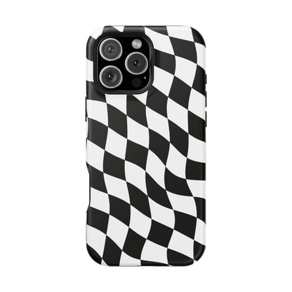 Black and White MagSafe iPhone Case