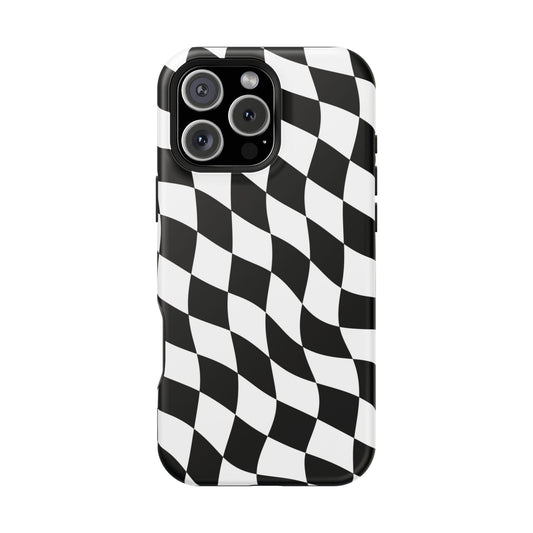 Black and White MagSafe iPhone Case
