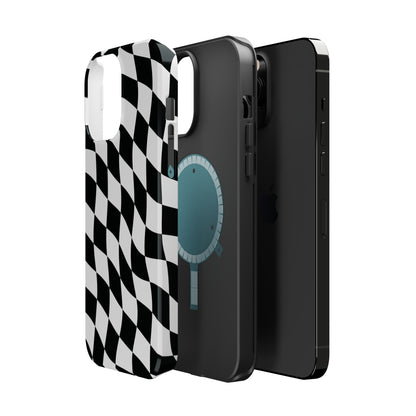 Black and White MagSafe iPhone Case