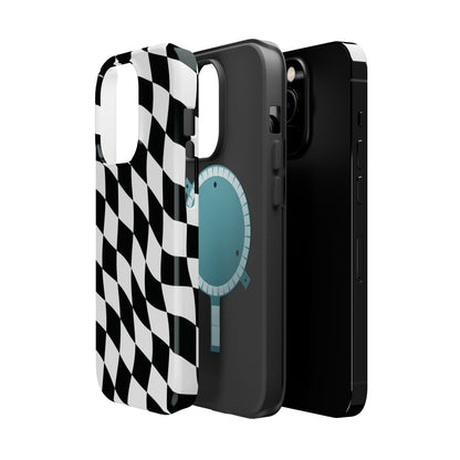 Black and White MagSafe iPhone Case