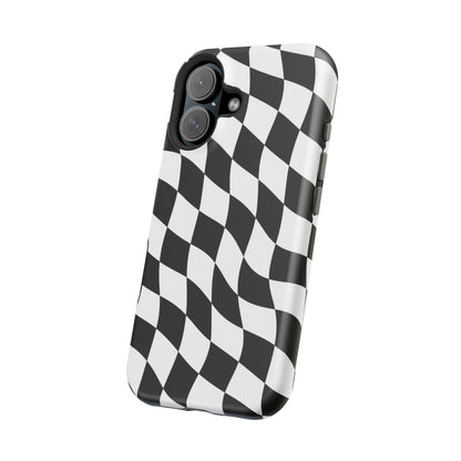 Black and White MagSafe iPhone Case