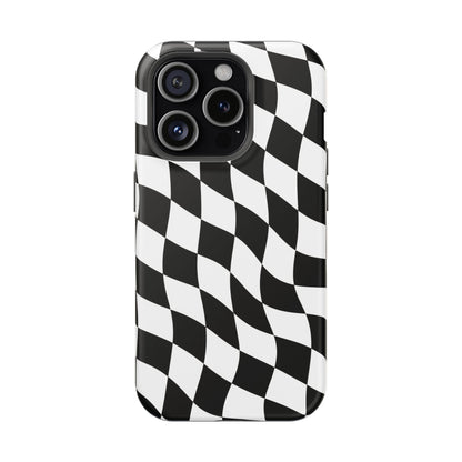 Black and White MagSafe iPhone Case