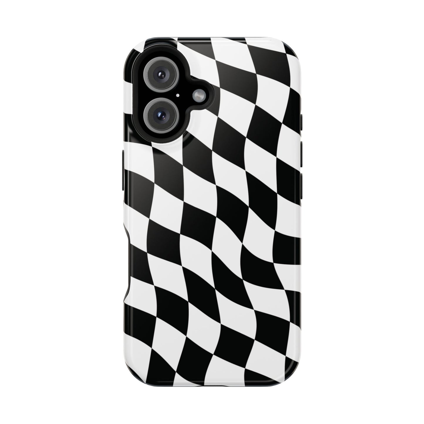 Black and White MagSafe iPhone Case