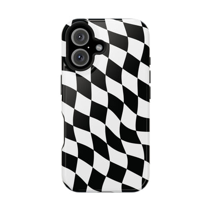 Black and White MagSafe iPhone Case