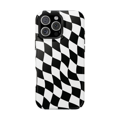 Black and White MagSafe iPhone Case