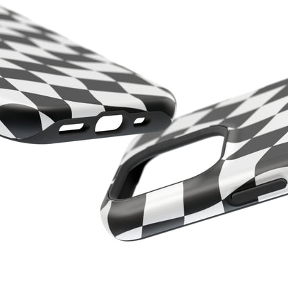 Black and White MagSafe iPhone Case
