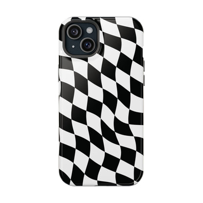 Black and White MagSafe iPhone Case