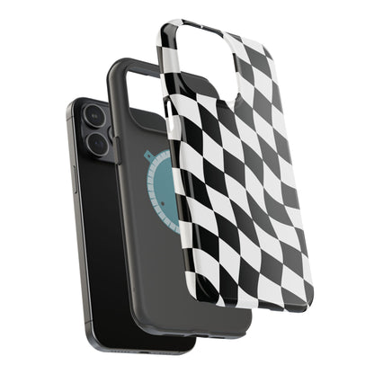 Black and White MagSafe iPhone Case