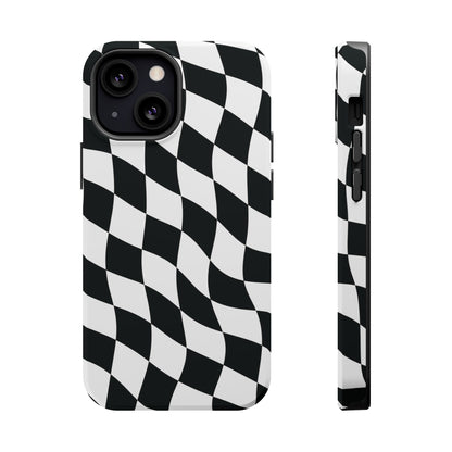 Black and White MagSafe iPhone Case