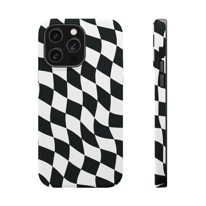 Black and White MagSafe iPhone Case